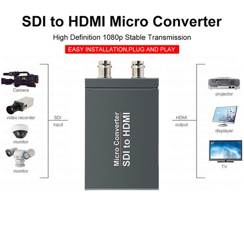1 SDI In to 2 HDMI + SDI Out Mini HD Video Micro Converter Audio Switcher #8 - Picture 10 of 11