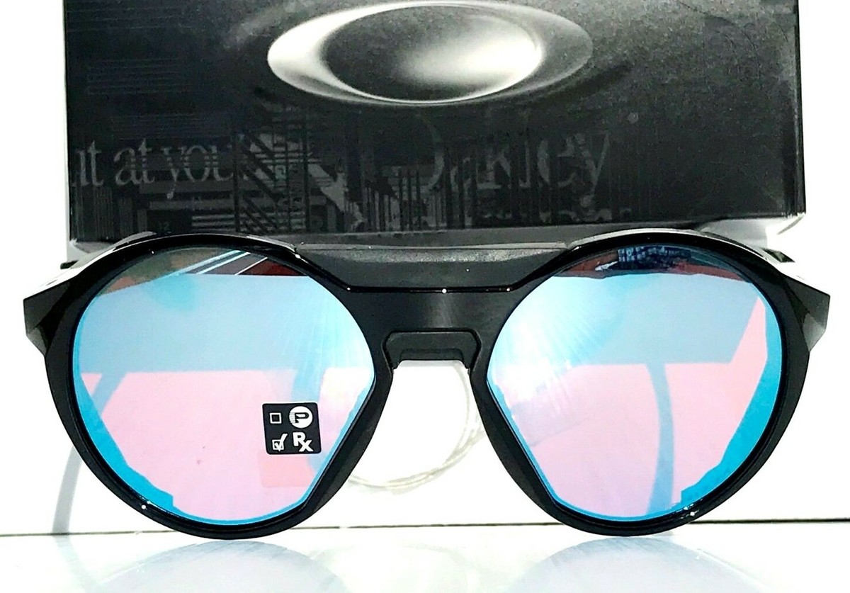NEW Oakley CLIFDEN Polished Black Round PRIZM Snow Sapphire NEW Oakley CLIFDEN Polished Black Round PRIZM Snow Sapphire
