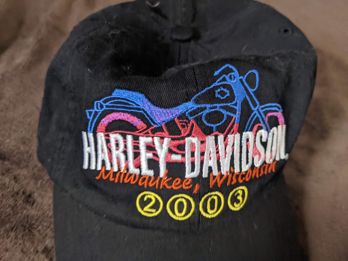 Harley-Davidson Mens Dark Custom Curved Bill Stretch Fit Baseball Cap, Black (L/XL), Harley Davidson