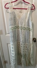 Lila Silk Slip Dress Wedding Garden Party Lined Size L