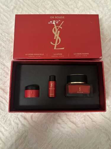 YSL 3-Pc. Or Rouge Luxury Skincare Set-Creme Regard-Lotion-Creme Essentielle