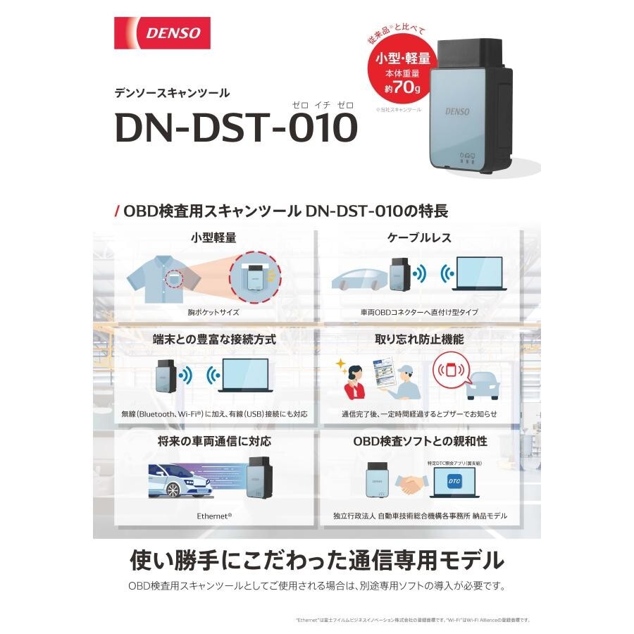 DENSO DST-010-A Green 95171-01480 Certified scan tool for