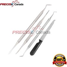 4Pcs Ingrown Toenail, Lifter  Nail File Surgical Pedicure Podiatry Tools
