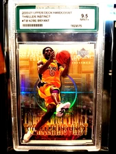 2000-01 KOBE BRYANT U.D. HARDCOURT #T18 "THRILLER INSTINCT" GRADED 9.5 MINT+GEM