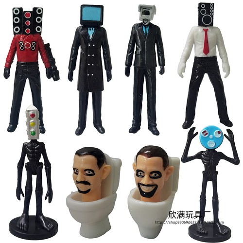 Toilet Man Vs. Surveillance Man Figure Camera Man Game Decoration Doll Toy