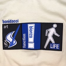 1321 Bonidacci Bionzo T-Shirt Men Size XXL Urban Streetwear Tee IVORY Black Blue
