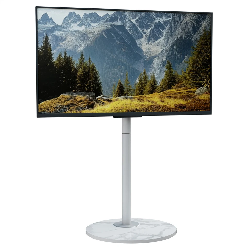 TV Ständer drehbar Standfuß für 40-75" höhenverstellbar Fernsehständer Rollen - Bild 4 von 4