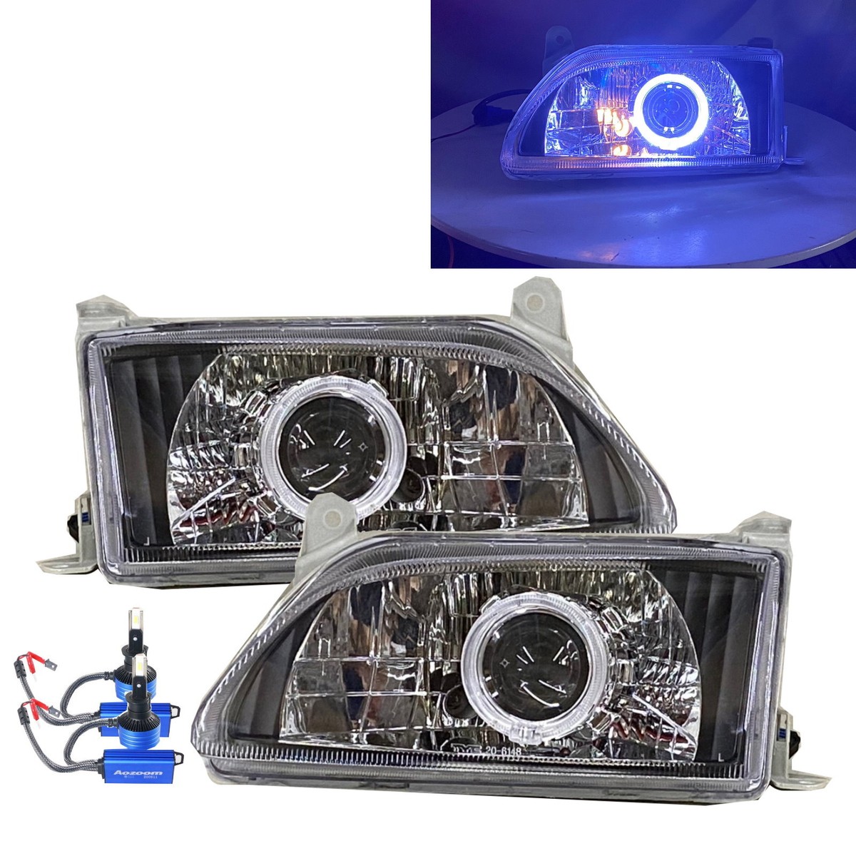 Fits TOYOTA Corona PREMIO 00-01 Guide LED Angel-Eye Projector