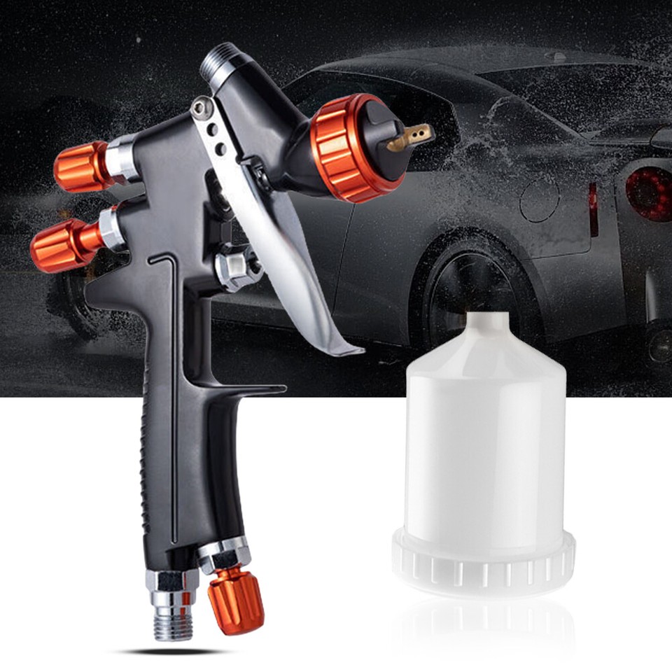 Water Based Air Spray Gun 250ml Pot Car Aerograph Pneumatic Gun 1mm/1