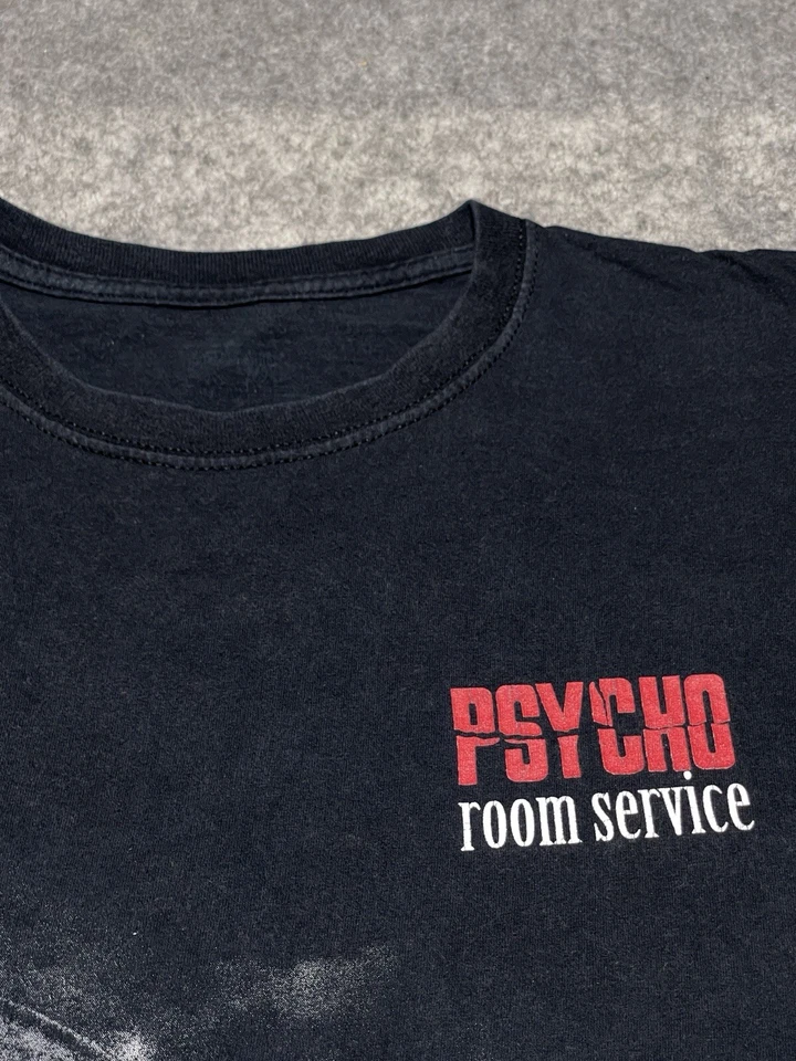 Camisa Grande Bates Motel Psycho Room Service VACANCY Negra Película Terror Thriller Foto 4 de 4