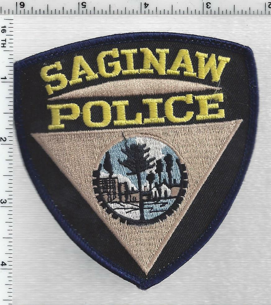 Saginaw Police (Michigan) 4th Issue Uniform Take-Off Shoulder Patch | eBay