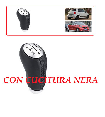 Pomello Del Cambio In Pelle S SUMEX – Universale Per Auto Manuali, Senza Grilletto, Cucitura Nera, Modello Classic Drive V, Facile Installazione