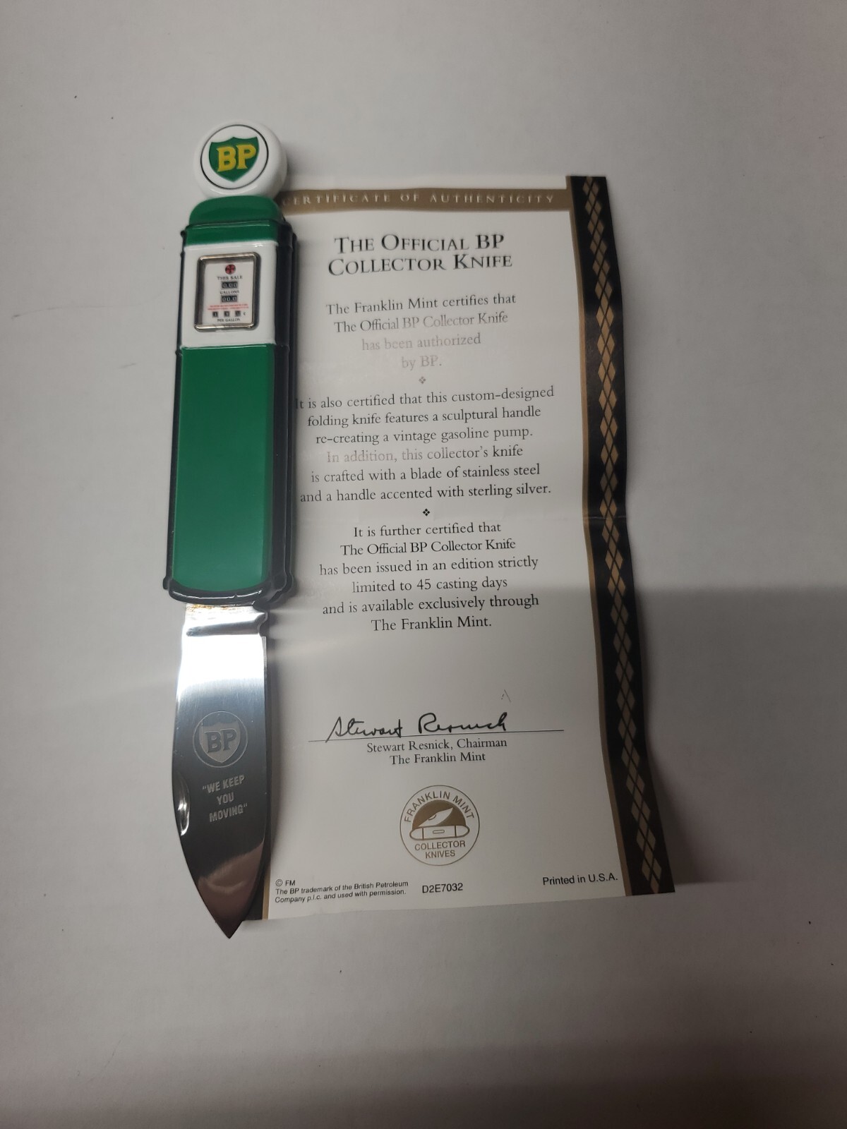 Franklin Mint Gas Pump Knives Lot Of 12 w/ Zipper Cases And CofAs eBay