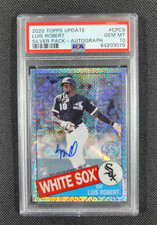 2020 Topps Update Silver Pack Luis Robert Rookie RC Auto # /99 PSA 10 #CPC9