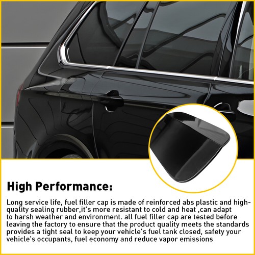 fit VW Passat 2012-2018 561809857 Black Car Fuel Door Gas Filler Lid Cover Cap - Picture 7 of 9