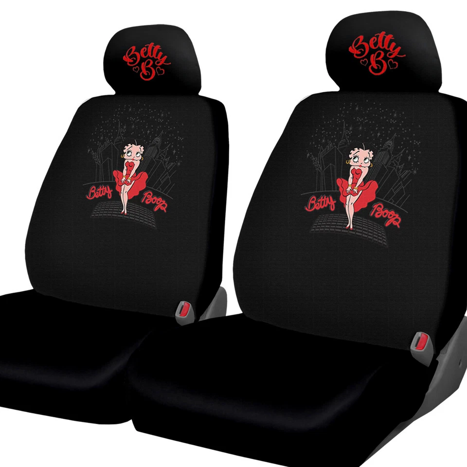 Juego de fundas de reposacabezas bordadas para asiento de coche delantero Betty Boop nuevas para Honda Foto 2 de 4