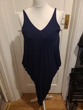 Ladies Roman Size 10 Navy Batwing Dress
