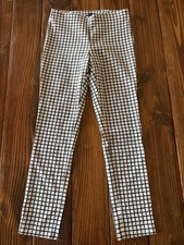 Adrianna Papell Pull-On Slimming Ankle Pants Trouser window pane Stretch Sz 6