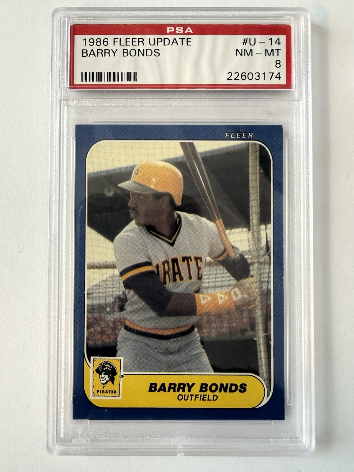1986 Fleer Update - Barry Bonds #U-14 (RC) view 1
