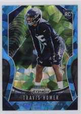 2019 Panini Prizm Rookies Blue Ice Prizm 78/99 Travis Homer #340 4f5