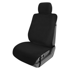 Premium Universal Black Faux Leather 1st Row Car Seat Protector 23x17x3 Inches