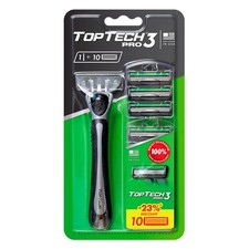 3 Razors for Men - Manual Shaving Razor & Replaceable Cartridges - 11 Count P... 3.88 per gallon