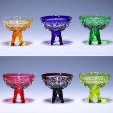 6 Nachtmann Bleikristall Überfangglas Likör...