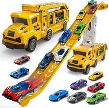 Transport Truck Toys for 3 4 5 6 7 Years Old Boys,Toy Cars Track Set Transpor...