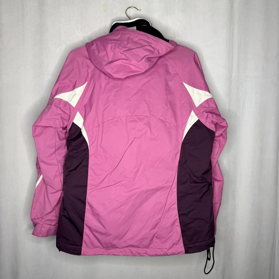 Obermeyer sz 8 pink white vtg full zip ski snowboarding winter coat jacket wmns - Image 2 of 4