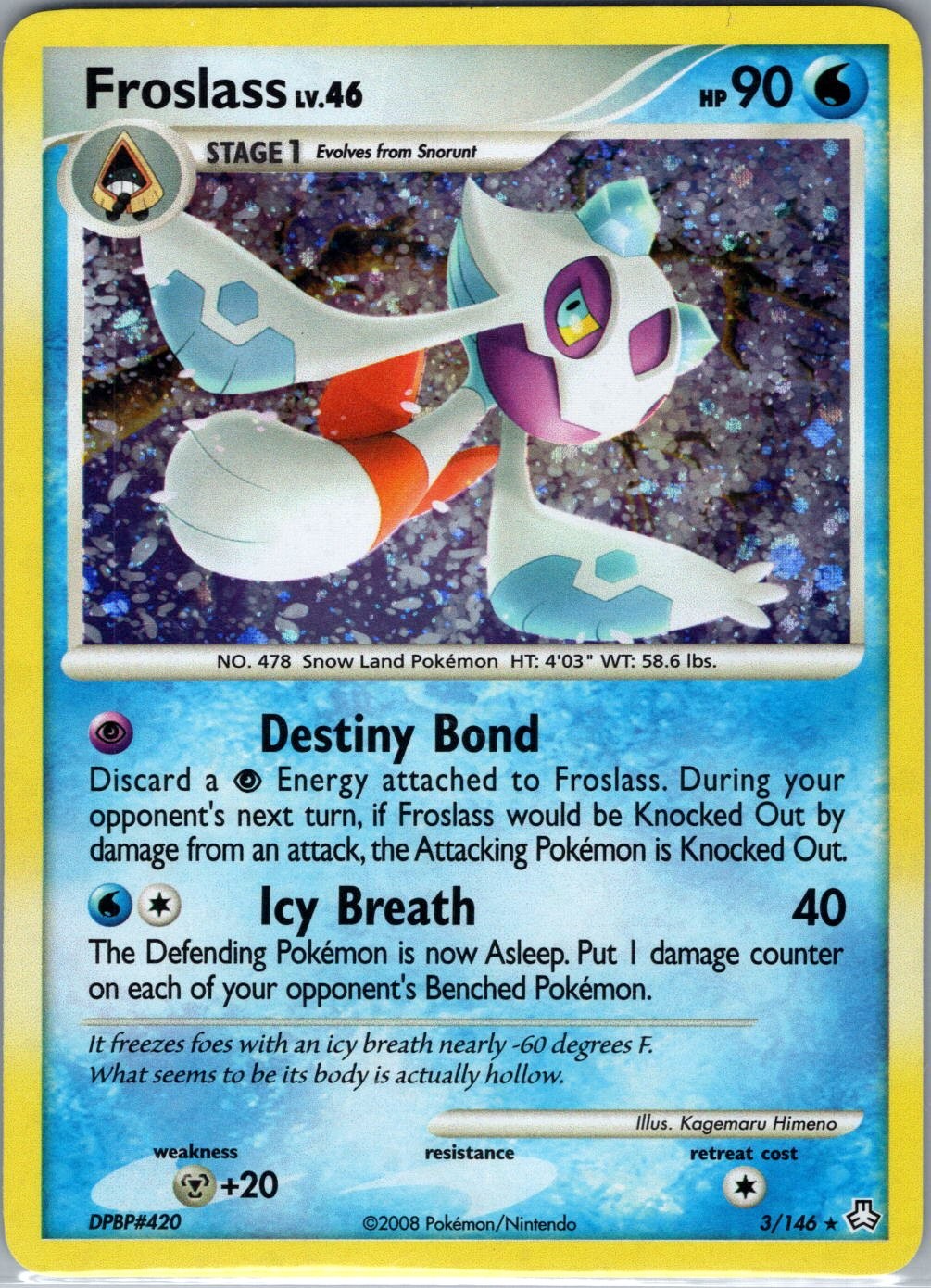 Froslass 3/146 Holo Legends Awakened - Pokemon Card - NM