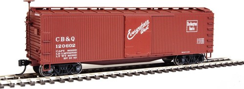 Walthers 910-40157 HO Chicago, Burlington & Quincy 40' USRA Wood Boxcar # 120602 | Zustand: New