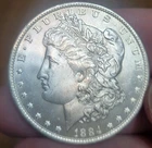 Better 1884-O Morgan Silver Dollar - 90% US  VF-NM with details