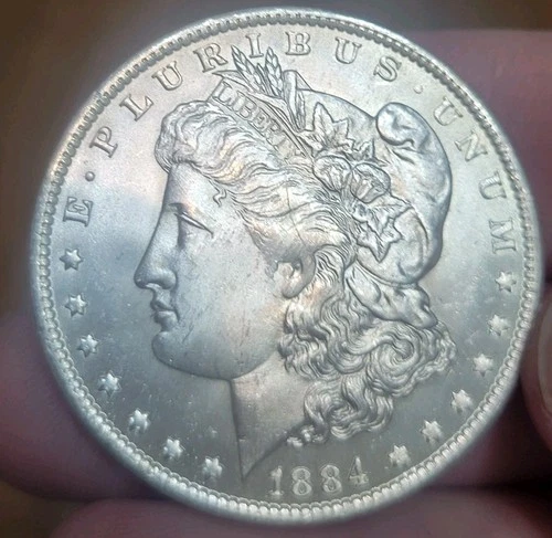 Better 1884-O Morgan Silver Dollar - 90% US  VF-NM with details