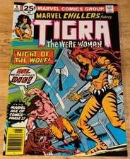 Marvel Chillers #6 VF/NM 1976 Tigra Red Wolf John Byrne
