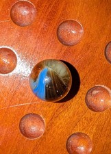    Stunning Vintage Master Sunburst Marble Shooter .69"