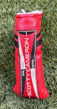 Titleist Scotty Cameron Milled RED Silver Crown Blade Putter Headcover
