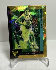 2020-21 Panini Flux - Dirk Nowitzki #191 GOLD Cracked Ice Prizm - SSP 9/10 - HOF