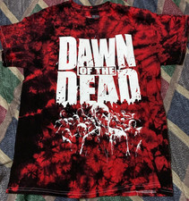 FRIGHT RAGS DAWN OF THE DEAD TIE DYE LOGO SHIRT M MOVIE FILM HORROR SCARY ZOMBIE