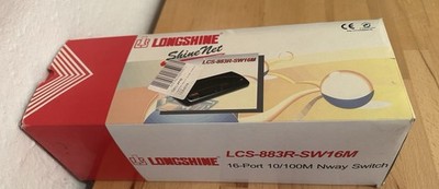 Longshine 16-Port Netzwerk Nway Switch 10/100M (LCS-883R-SW16M) wie NEU/OVP
