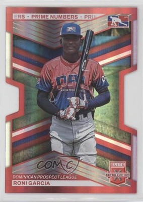2023 Panini Elite Extra Edition Prime Numbers B Die-Cut 52/60 Roni Garcia 0q3