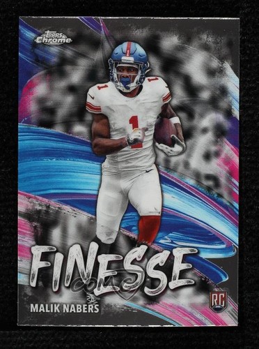 2024 Topps Chrome Finesse Malik Nabers #F-6 Rookie RC