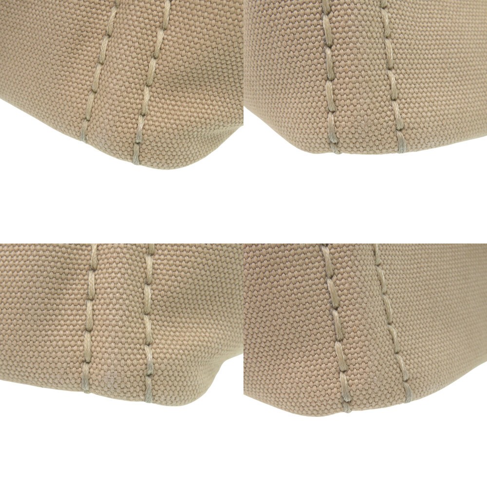 Excellent Condition Prada Canapa Mini 1BG439 Canvas Beige Navy Tote Bag 0800 PRA thumbnail 8