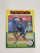 2024 Topps Heritage Mini Baseball #256 - Hayden Wesneski - Chicago Cubs