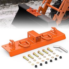 Tractor Bucket Hooks with 2" Receiver, 3/8" Bolt On Grab Hooks 1/2" D Rings