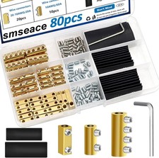 80Pcs 6 8 10 AWG Gauge Wire Connectors Heat Shrink Tubes Size: KIT-6/8/10 AWG