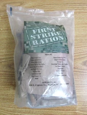 FIRST STRIKE RATION MENU #1 SOPAKCO INC. A 24 HOUR RATION 3 MEALS IN ONE