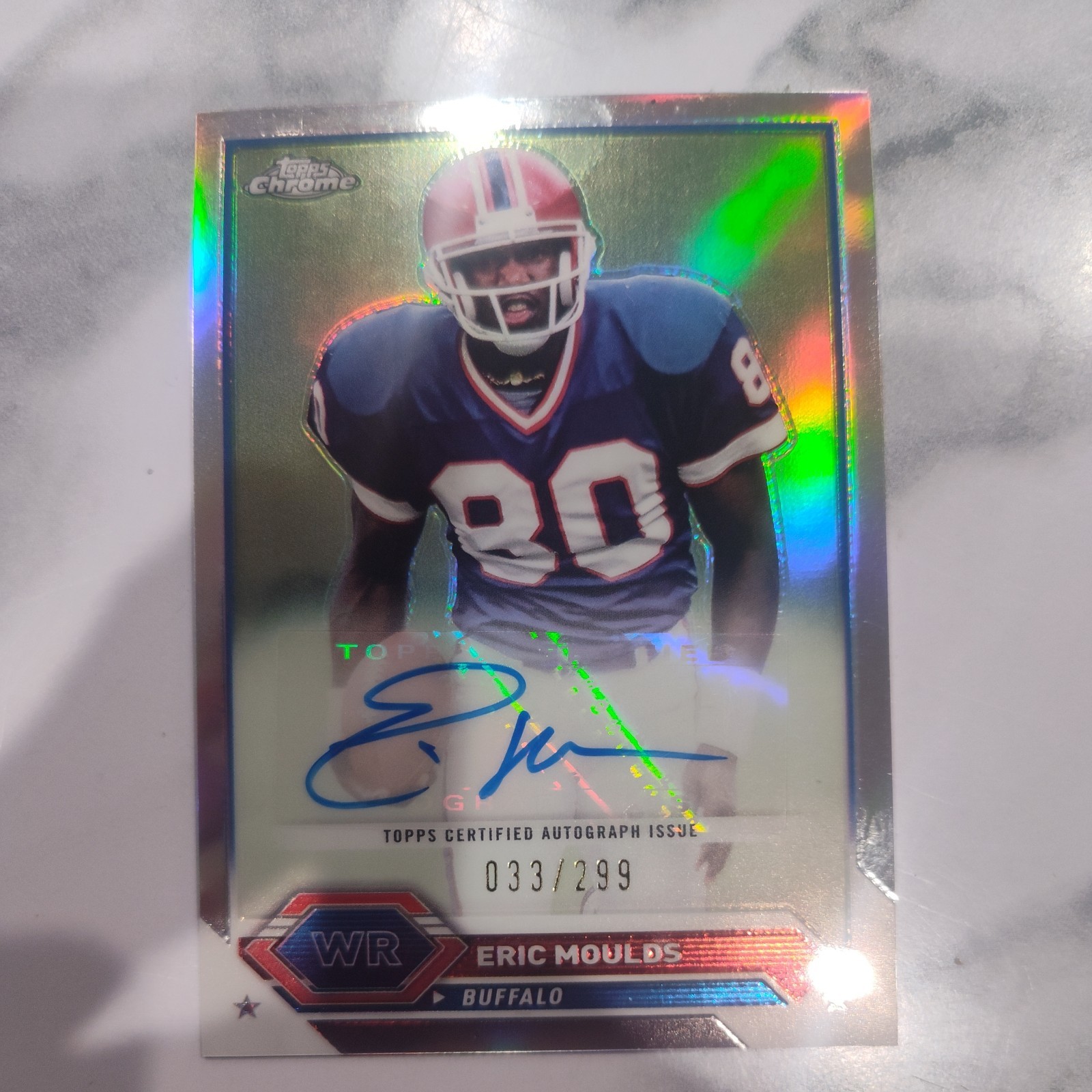 2023 Topps Composite - Topps Chrome Autographs Eric Moulds #TCA-EMO  /299 (AU)