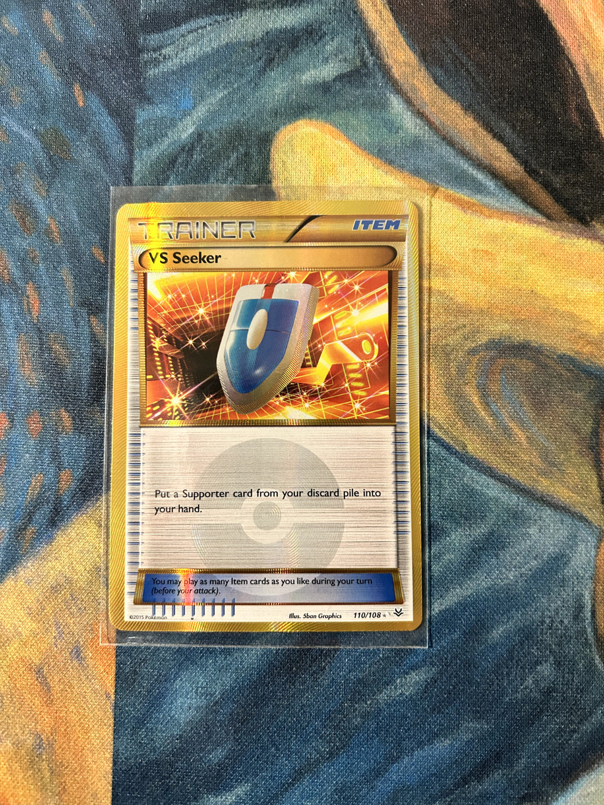 Pokemon TCG - Vs Seeker 110/108 Gold Secret Rare Roaring Skies NM