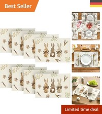 Hochwertige Platzsets 8er Set für fröhliche Frühlingsfeiern - Maschinenwaschbar