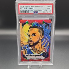 2025 Leaf Inscriptions S2 Ganino Stephen Curry Red Auto PSA 9 8/15